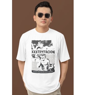 XXX Tentacion Rapper Baskılı Unisex Oversize Şarkıcı Tişört