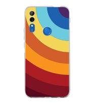 PrintiFy Huawei P Smart Z Uyumlu Kamera Korumalı Renk Cümbüşü A Tasarımlı Şeffaf Silikon Kılıf