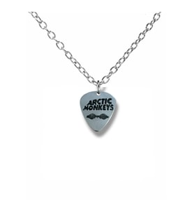 Arctic Monkeys Alternatif Rock Grubu Pena Şeklinde Çift Taraflı Rock İşaretli Unisex Metal Kolye (Gümüş)