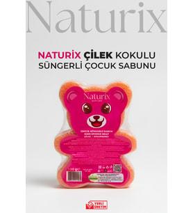 Ayıcık Şekilli Süngerli Çilekli Çocuk Sabunu Hassas Ciltler İçin Yumuşak Bakım - 150 gr