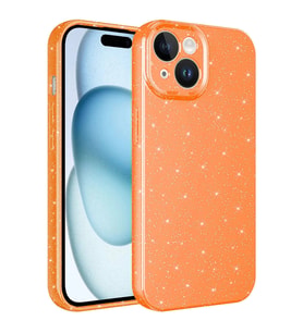 Apple iPhone 15 Plus Kılıf Kamera Korumalı Simli Lüks Zore Koton Kapak