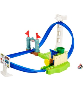 Hot Wheels Mario Kart Keskin Dönüşler Pist Seti, Bilgisayar Oyunundan Ilham Alan Oyun Seti, Mario Ka (Çok Renkli)