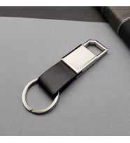 Siyah Gümüş Metal Anahtarlık