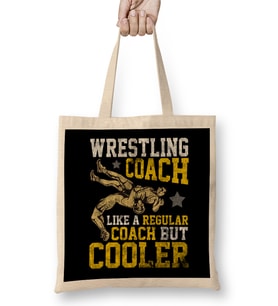 Wrestling Coach Like a Regular Coach But Cooler Bez Çanta Uzun Saplı