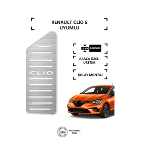 Renault Clio 5 Ayak Dinlendirme Pedalı Krom Ayak Dayama Pedalı
