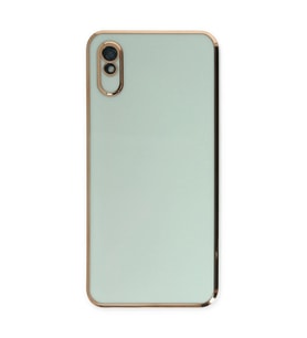 Xiaomi Redmi 9a Kılıf Volet Silikon - Açık Yeşil