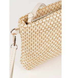 Kadın Bellis Hasır Vizon Astarlı Suni Deri Bilek Askılı Portföy El Ve Clutch Çanta