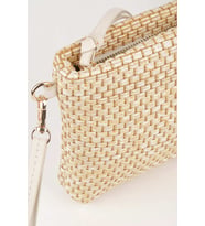 Kadın Bellis Hasır Vizon Astarlı Suni Deri Bilek Askılı Portföy El Ve Clutch Çanta