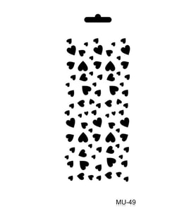 Cadence Mix Media Stencil 10x20 cm. MU-49 