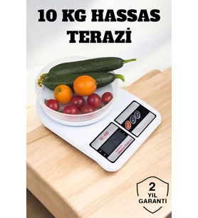 Kompakt Tasarım Ve Tek Tuşla Sıfırlama Özelliğiyle Kullanımı Kolay Mutfak Tartısı