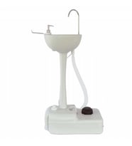 Porvaletti Portatif Lavabo, 17L (Beyaz - Açık Gri)