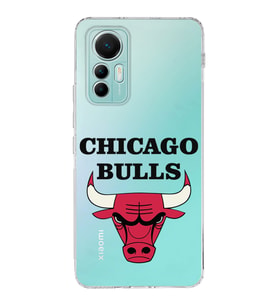 Xiaomi Mi 12 Lite Uyumlu Kapak Chicago Bulls Tasarımlı Şeffaf  Silikon Kılıf