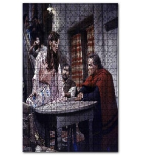 Cakapuzzle Marlon Brando ve Meksikalı Kadın Puzzle Yapboz MDF (Ahşap) (120 Parça)