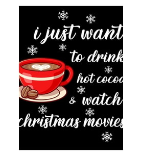 Sadece Sıcak Kakao Içmek Istiyorum Noel Filmleri Izle Tablo Ahşap Poster Dekoratif