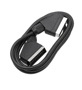 Scart to Scart AV Görüntü ve Ses Kablosu 21 Pin 1.3 Metre (Siyah)