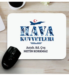 Kişiye Özel Hava Kuvvetlerine Hediye Mouse Pad