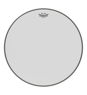 REMO BR-1224-00 Ambassador Coated Bas Davul Derisi (24")  Klasik Rock Tonu Açık Ses