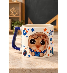 Sad Hamster Fizik Öğretmeni Baskılı Kupa - Öğretmene Hediye