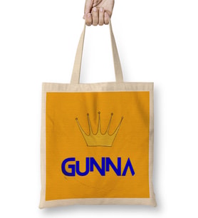 Gunna Logo Bez Çanta Uzun Saplı
