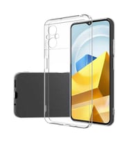 Coverzone Xiaomi Poco M5 ile uyumlu K?l?f S�per Esnek Yap?l? Toz ve Kirden Koruyan Silikon Xiaomi Poco M5 ile uyumlu Kamera Koruma �?k?nt?l? S�per ?effaf Kapak