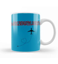 Funny Travel Gift Design Lover Trippin Wanderlust Journey Adventurer Vacation Kupa Bardak Porselen