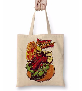 Street Fighter Atari Bez Çanta Uzun Saplı