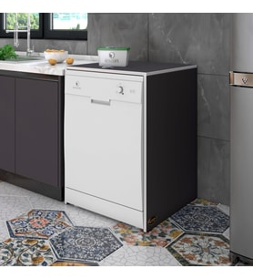Kenzlife bulaşık&çamaşır&kurutma makinesi dolabı berfu gri 90*70*60 banyo ofis