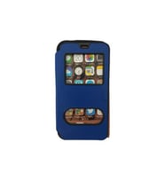 Jopus Galaxy J2 ile Uyumlu Premium Kapaklı Kılıf Mavi
