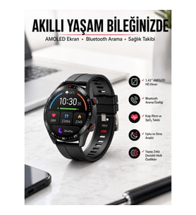 Mey İthalat® Yeni Nesil Akıllı Saat Arama Cevaplayan Uzun Pil Ömrü Müzik Dinleme
