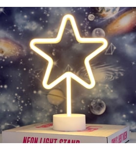 Neon Lamba Dekoratif Işık Yıldız
