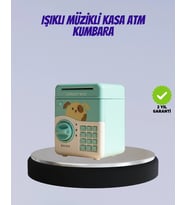 Su Yeşili Işıklı Sesli Elektronik Şifreli Çocuk Kumbarası