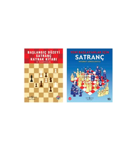 Yeni Başlayanlar Için Satranç + Başlangıç Düzeyi Satranç Ders Kitabı- 2 Kitap Set - Iş Bankası Özel