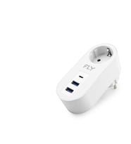 Topraklı Termal Akım Korumalı Priz Adaptörü 2 Usb 1 Type-c 3400-01