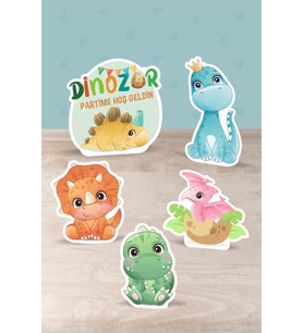 Baby Dinozor Temalı Doğum Günü * Ayaklı Pano Seti