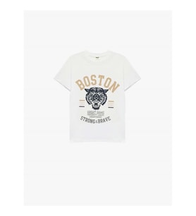 Koton Baskılı Beyaz Erkek Çocuk T-Shirt 6SKB10088TK