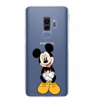 Samsung Galaxy S9 Plus  Kamera Korumalı Kapak Mickey Mouse Tasarımlı  Şeffaf Kılıf