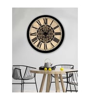 Retro Tasarımlı Duvar Saati 35X35 CM (Karışık)