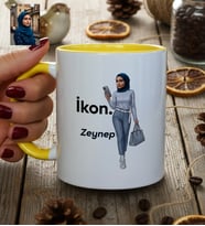 Kişiye Özel Karikatürlü İkon Kupa Bardak Doğum Günü Hediyesi