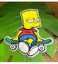 27X23 CM PUNCH DOKUMA SİMPSON ARMA YAMA DİKİŞ APLİKE