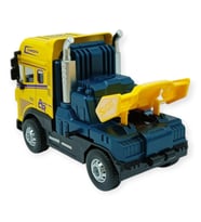 Metal Tır 1:24 - Sesli Işıklı Tır 13 cm - Sarı - 1 ADET