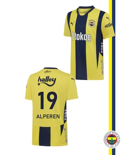 Fenerbahçe Orijinal Unisex Kişiye Özel Forma 2024 Yeni Sezon Sarı Lacivert Forma