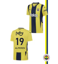 Fenerbahçe Orijinal Unisex Kişiye Özel Forma 2024 Yeni Sezon Sarı Lacivert Forma (Sarı-Lacivert)