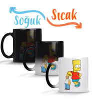 Família Simpsons Sihirli Kupa Bardak Porselen