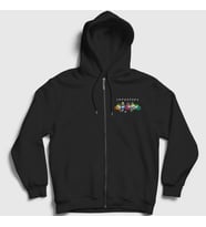 Presmono Unisex Siyah Impostors Among Us Fermuarlı Kapüşonlu Sweatshirt 77837tt