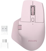 Philips Spk7858 Bluetooth Kablosuz Çift Modlu 4000Dpi 7 Tuşlu Optik Mouse Pembe