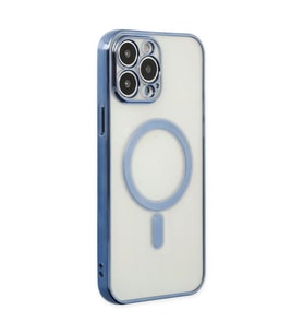 Apple İphone 14 Pro Kılıf Magneticsafe Lazer Silikon - Sierra Blue