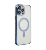 Apple İphone 14 Pro Kılıf Magneticsafe Lazer Silikon - Sierra Blue
