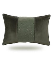 Yeşil Renk Ortadan Dokuma Kırlent Kılıfı (Haki)