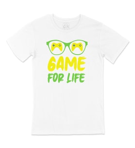 Sarı Game For Life Tişört