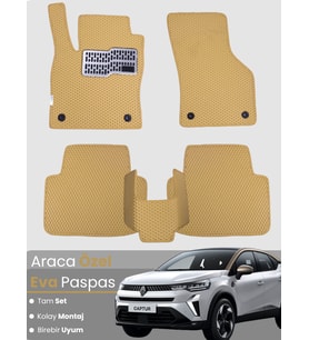 RENAULT CAPTUR 2 (2020-2023) Uyumlu EVA Paspas Tam Set–Araca Özel,Oto Paspas